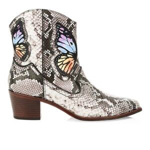 Sophia Webster Shelby Cowboy Boot Snake Print/Rainbow 38.5 (US Women's 8)